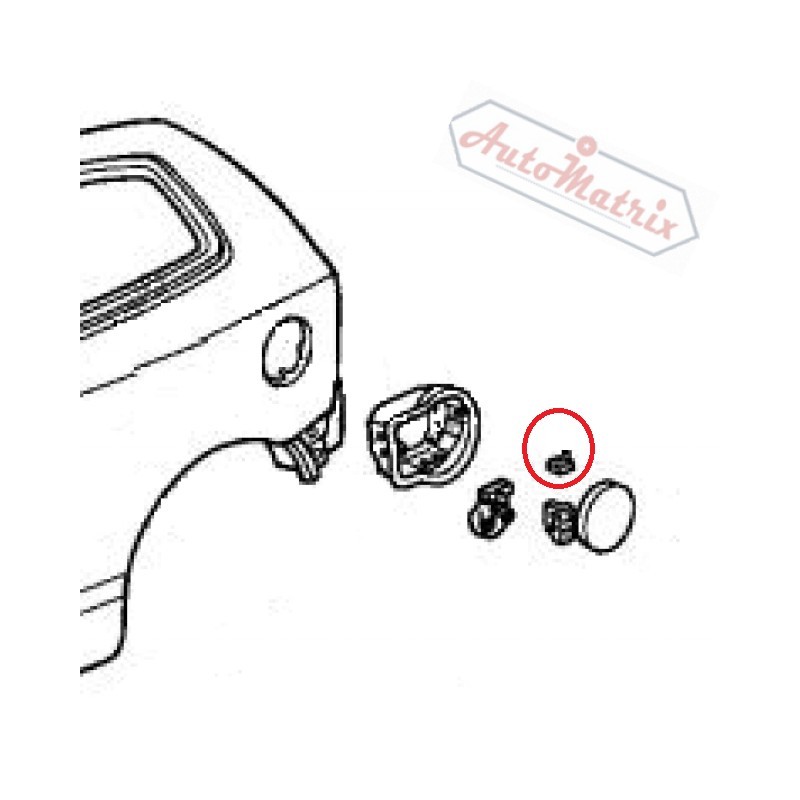 Honda Fuel Tank Hatch Bumper Rubber