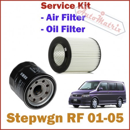 Honda Stepwagon Service Kit - Oil Filter, Air Filter 2001-2005 RF3-RF8