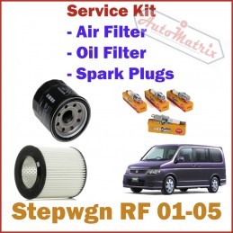 Honda Stepwagon Service Kit - Oil Filter, Air Filter, Spark Plugs 2001-2005 RF3-RF8