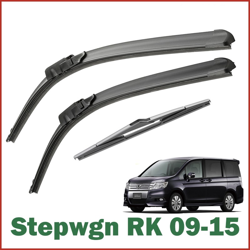 Honda Stepwagon RK (2009-2015) Front/Rear Windscreen Wiper Blade Set RK1 RK2 RK5 RK6