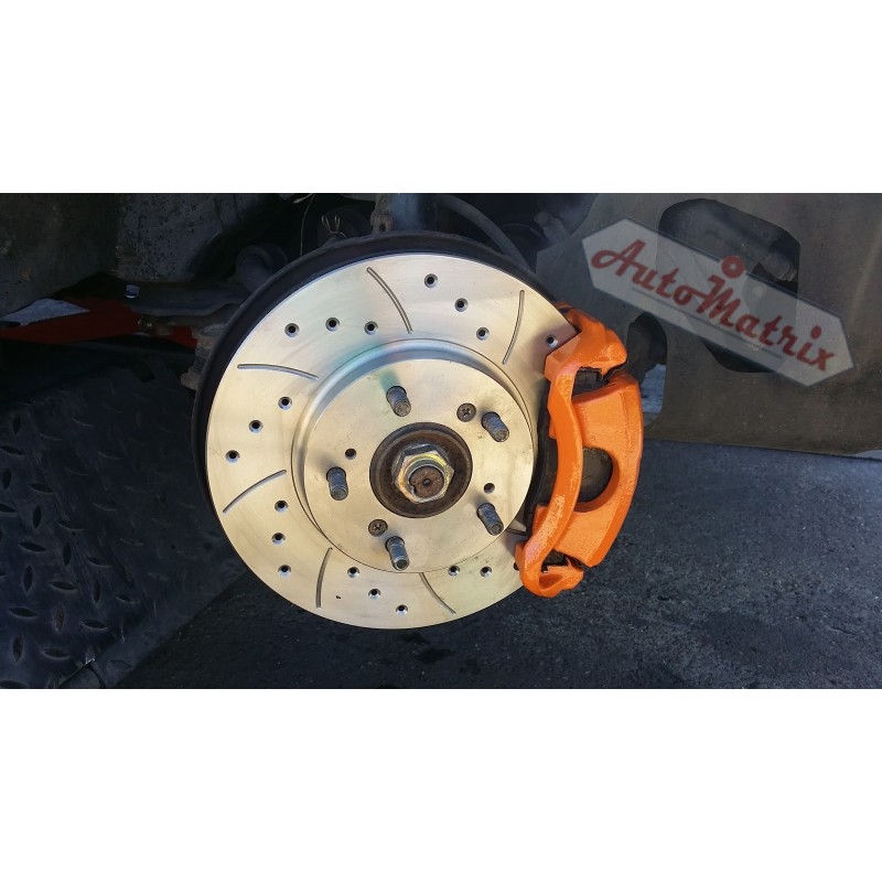 Honda S-MX Brake Discs + Pads Kit (Upgraded Drilled/Grooved)
