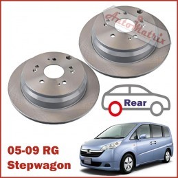 Honda Stepwagon (2005-2009) Rear Brake Discs (Pair) RG1 RG2 RG3 RG4