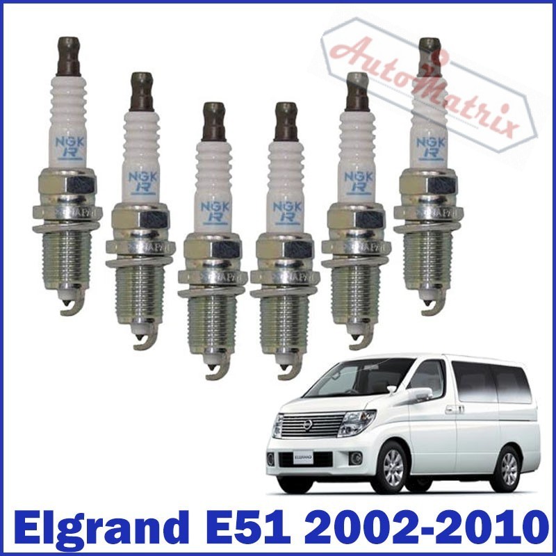 Nissan Elgrand (2002 - 2010) E51 2.5 3.5 Spark Plug Set NGK