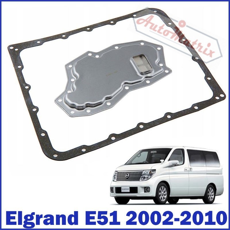 Nissan Elgrand (2002 - 2010) E51 2.5 3.5 Gearbox Oil Filter Transmission Gasket Set