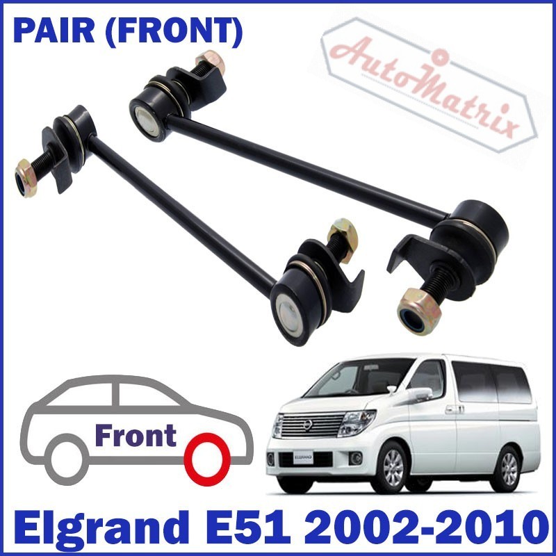 Nissan Elgrand (2002 - 2010) E51 PAIR Front Anti-Rollbar Droplink Drop Link Sway Bar